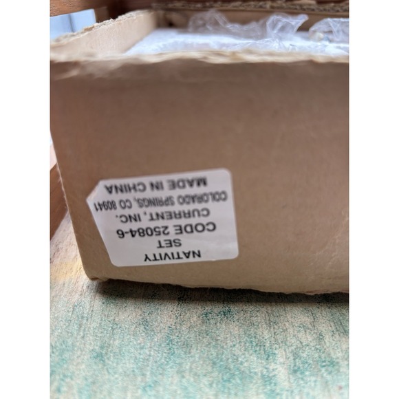 Jim‎ Shore Current Nativity Scene Ceramic 6 pc & Stable  Christmas Jesus Crèche - Picture 9 of 10